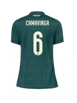 Ženski Nogometna dresi replika Real Madrid Eduardo Camavinga #6 Gostujoči 2026-27 Kratek rokav Ženski Nogometna dresi replika Real Madrid Eduardo Camavinga #6 Gostujoči 2026-27 Kratek rokav